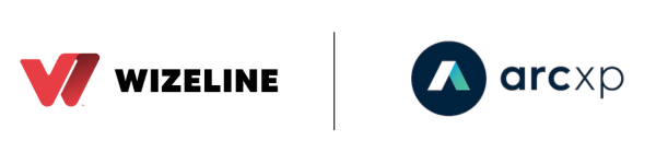 The logos for Wizeline and Arc XP side-by-side, signifying a partnership.
